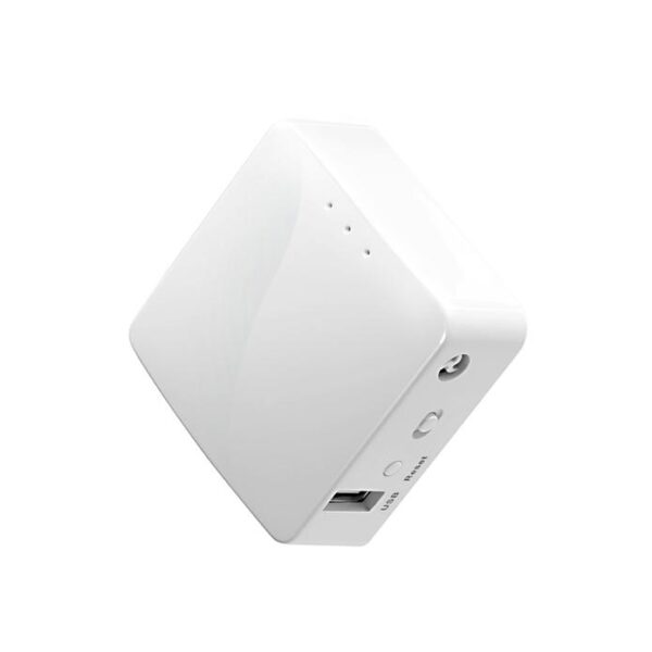 White Mini Smart Router | Commercial IoT Applications | Pocket-sized | Travel-Friendly (GL-AR150)